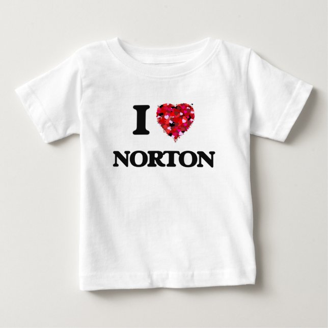 T-shirt Eu amo Norton (Frente)