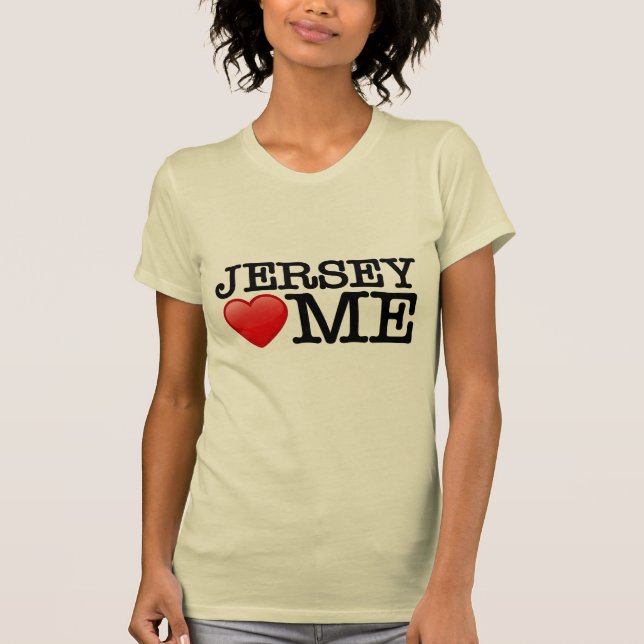 T-shirt Eu amo Nova Jersey, NJ me ama (Frente)