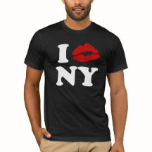 Eu Amo Nova York | Lábios de beijaço vermelho xxx
