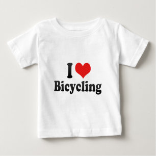 T-shirt Eu amo o andando de bicicleta