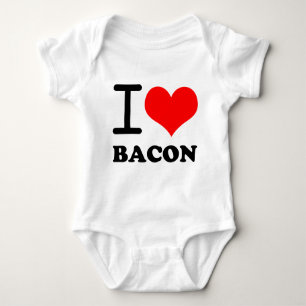 T-shirt Eu amo o bacon