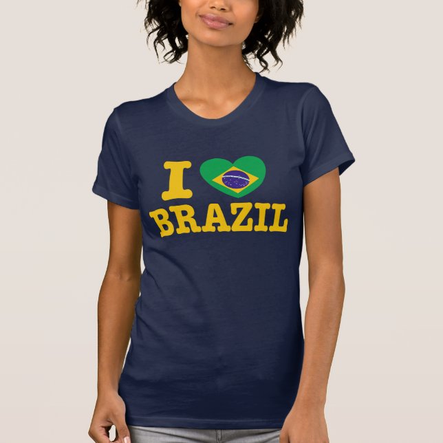 T-shirt Eu amo o brasil (Frente)