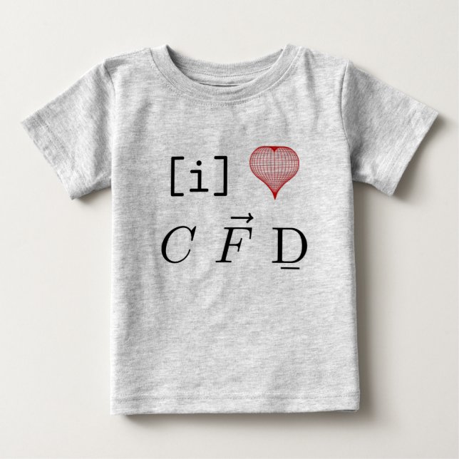 T-shirt Eu amo o CFD (Frente)