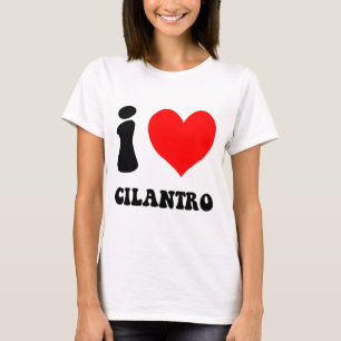 T-shirt eu amo o cilantro
