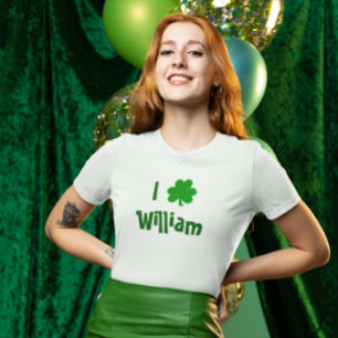 T-shirt Eu Amo o Dia de São Patrício William