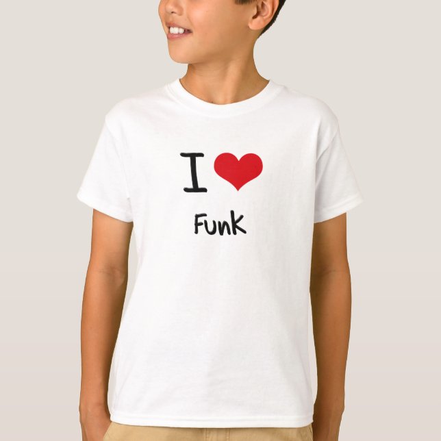 T-shirt Eu amo o funk (Frente)