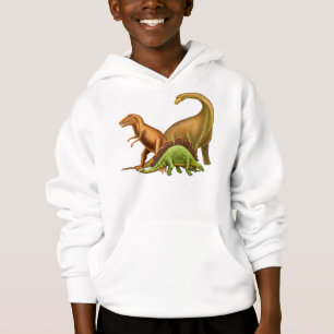 T-shirt Eu amo o Hoodie dos miúdos dos dinossauros