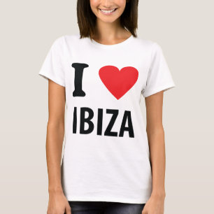 T-shirt Eu amo o ícone de Ibiza