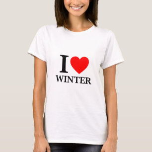 T-shirt Eu amo o inverno