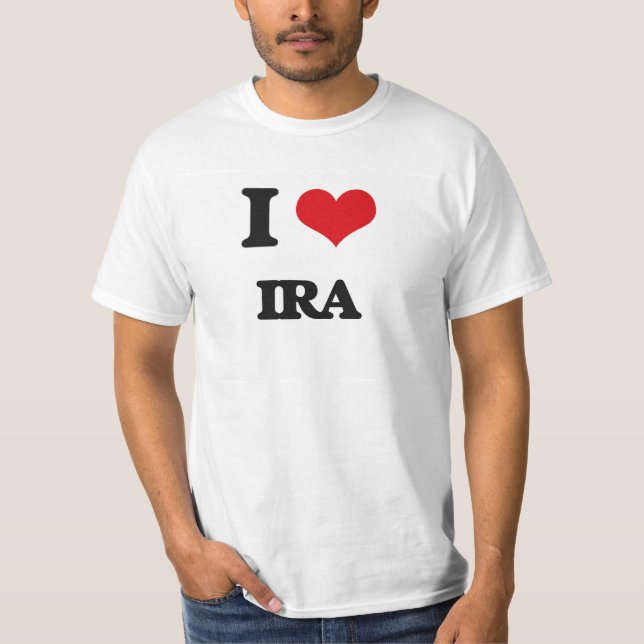 T-shirt Eu amo o IRA (Frente)