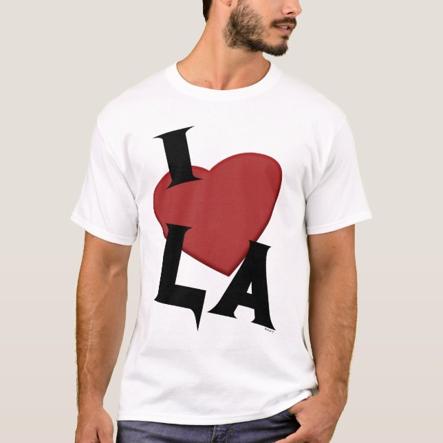 T-shirt Eu amo o LA (Frente)