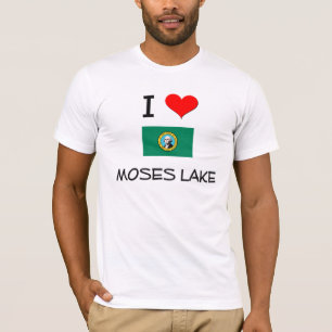 T-shirt Eu amo o lago Washington Moses