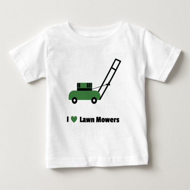 T-shirt Eu amo o Lawn Mowers (Frente)