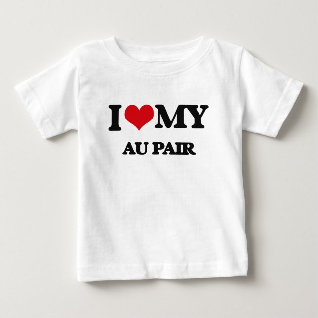 T-shirt Eu amo o meu par Au (Frente)