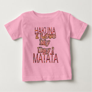 T-shirt Eu amo o meu rapaz africano Colors Hakuna matata