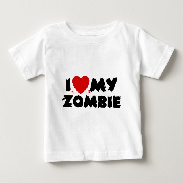 T-shirt Eu Amo O Meu Zumbi (Frente)