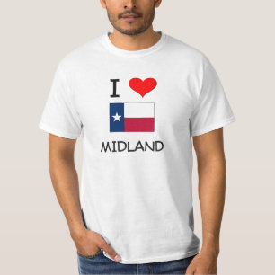T-shirt Eu amo o Midland Texas
