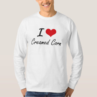 T-shirt Eu amo o milho desnatado