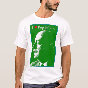T-shirt Eu amo o musica pop