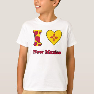 T-shirt Eu amo o Novo México