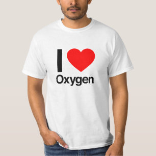 T-shirt eu amo o oxigênio