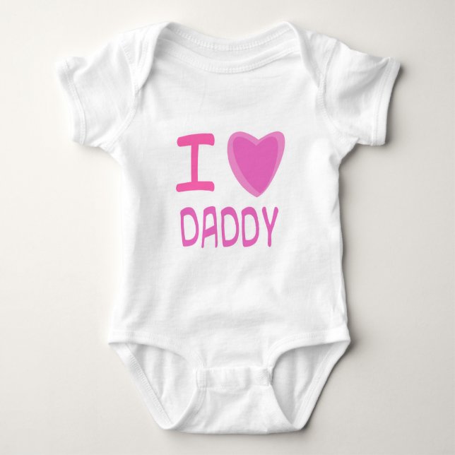 T-shirt Eu amo o papai (Frente)
