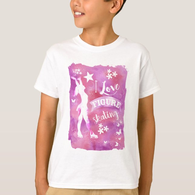 T-SHIRT EU AMO O PATINAGEM ARTÍSTICA (Frente)