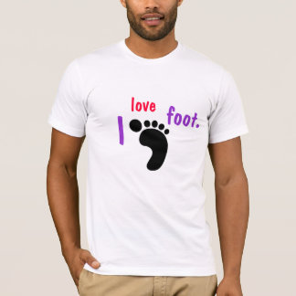 T-shirt Eu amo o pé