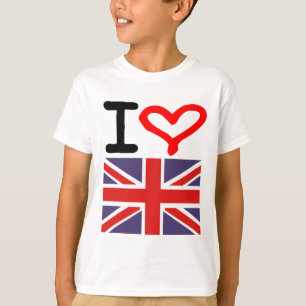 T-shirt Eu amo o Reino Unido