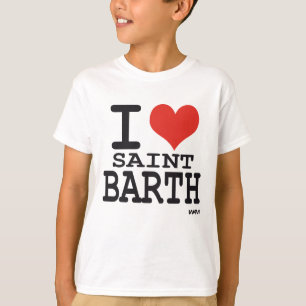 T-shirt Eu amo o santo Barth - St Barthelemy