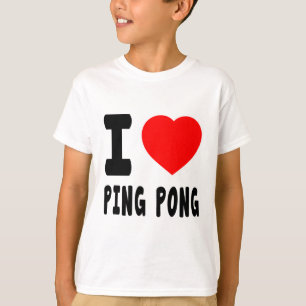 T-shirt Eu amo o sibilo Pong