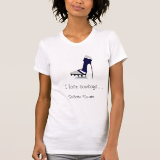 T-shirt Eu amo o T de futebol feito sob encomenda dos