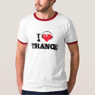 T-shirt Eu amo o trance
