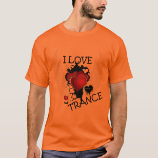 T-shirt Eu amo o trance 001
