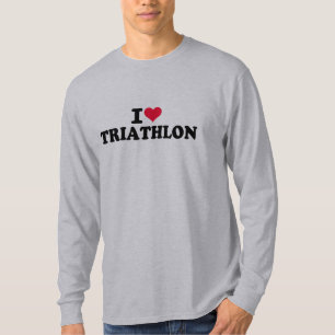 T-shirt Eu amo o Triathlon