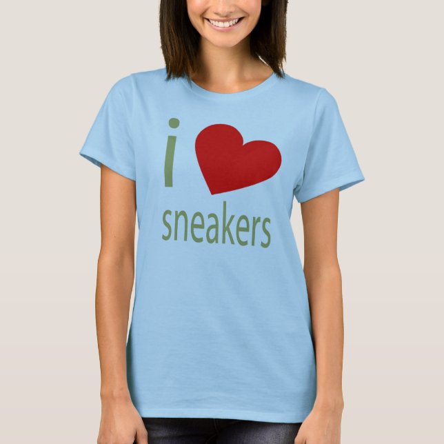 T-SHIRT EU AMO O TSHIRT DAS SAPATILHAS (Frente)