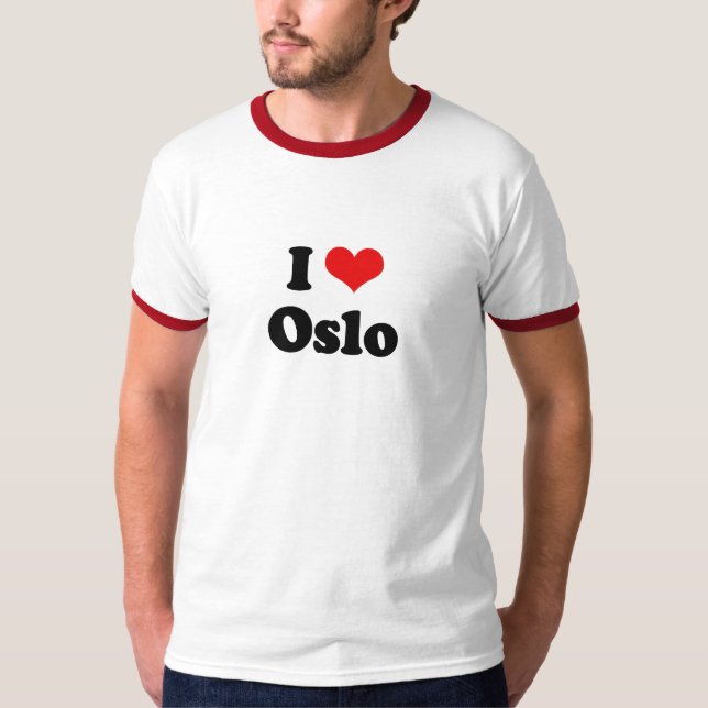 T-shirt Eu amo o Tshirt de Oslo (Frente)