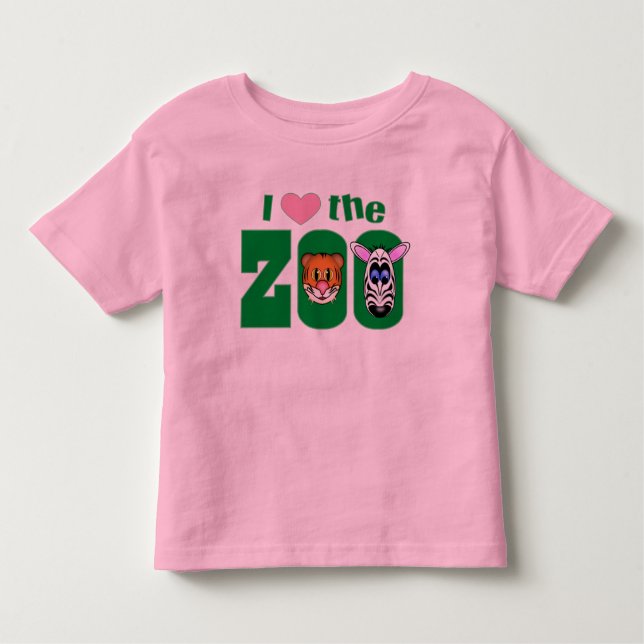 T-shirt Eu amo o ZOO (Frente)