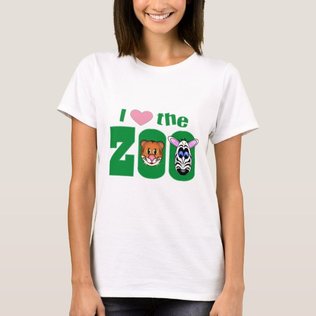 T-shirt Eu amo o ZOO (Frente)