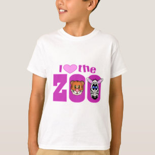 T-shirt Eu amo o zoológico