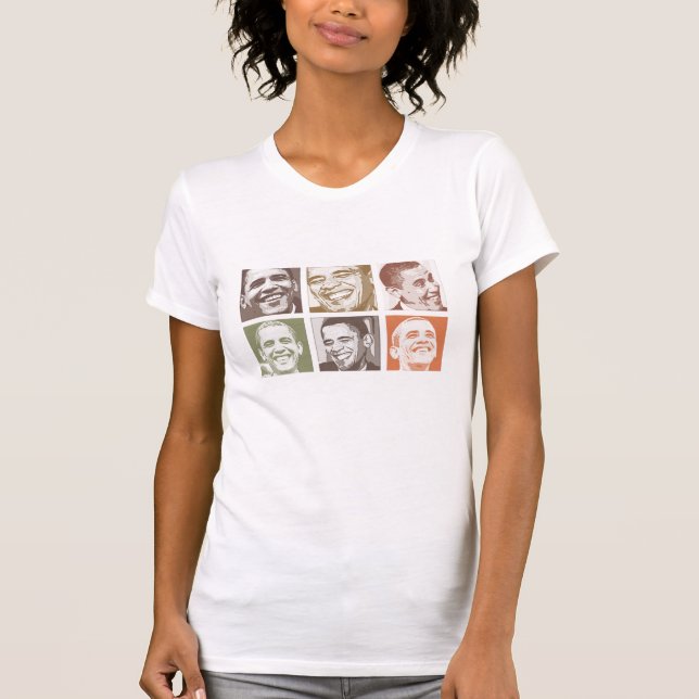 T-shirt Eu amo Obama (Frente)