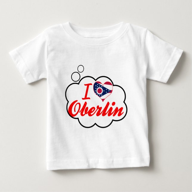 T-shirt Eu amo Oberlin, Ohio (Frente)