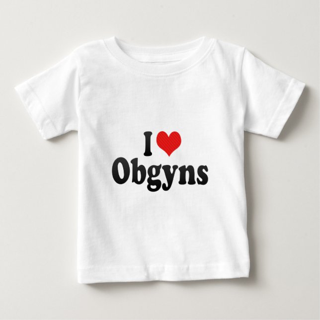 T-shirt Eu amo Obgyns (Frente)