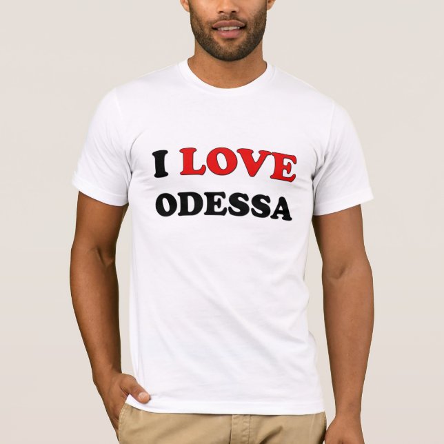 T-shirt Eu amo Odessa (Frente)