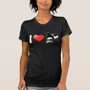 T-shirt Eu amo orcas