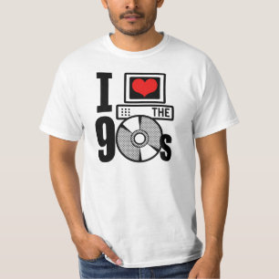 T-shirt Eu amo os anos 90
