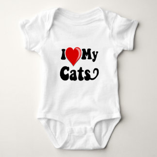 T-shirt Eu Amo Os Meus Gatos