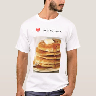T-shirt eu amo panquecas da cerveja