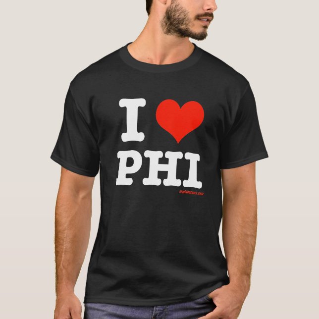T-shirt Eu amo Philly (Frente)