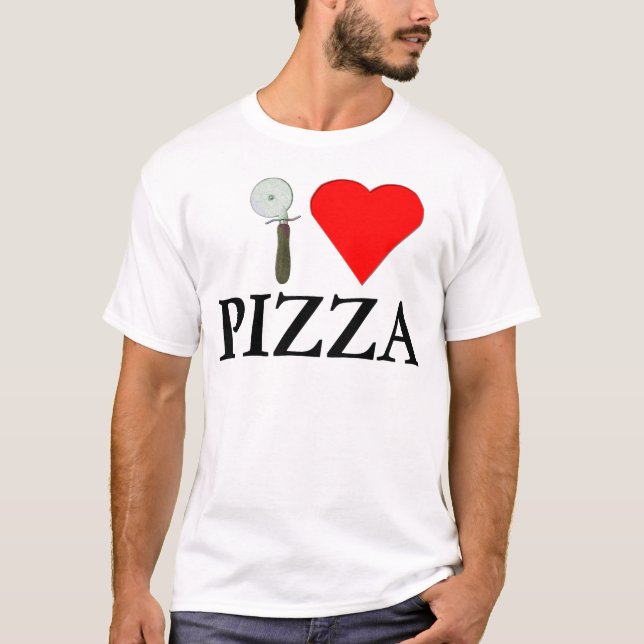 T-shirt Eu Amo Pizza (Frente)